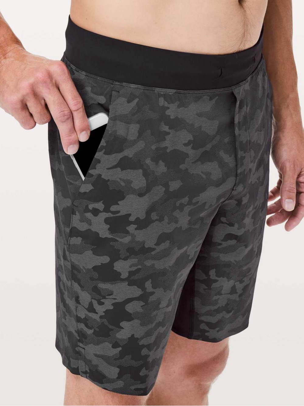 Lululemon T.H.E. Short *Linerless Mesh Camo 9"